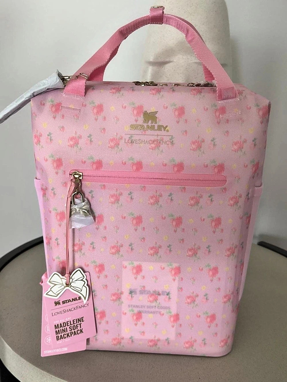 Stanley Madeleine Mini Soft Backpack Floral Pink Mini Backpack NWT
